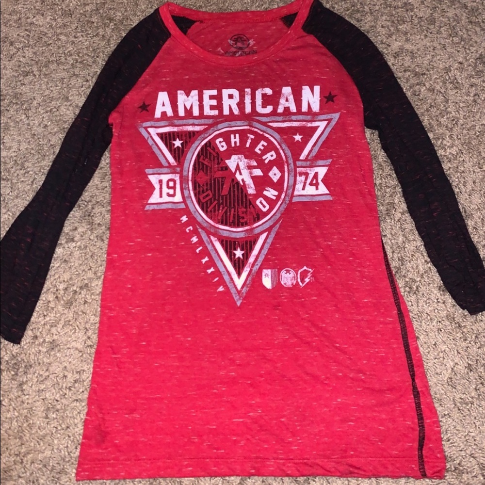American fighter 3/4 sleeve